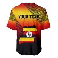 Personalised Uganda Independence Day Baseball Jersey Jamhuri ya Uganda Happy 61st Anniversary - Wonder Print Shop