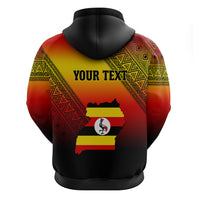 Personalised Uganda Independence Day Hoodie Jamhuri ya Uganda Happy 61st Anniversary - Wonder Print Shop