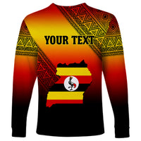 Personalised Uganda Independence Day Long Sleeve Shirt Jamhuri ya Uganda Happy 61st Anniversary - Wonder Print Shop