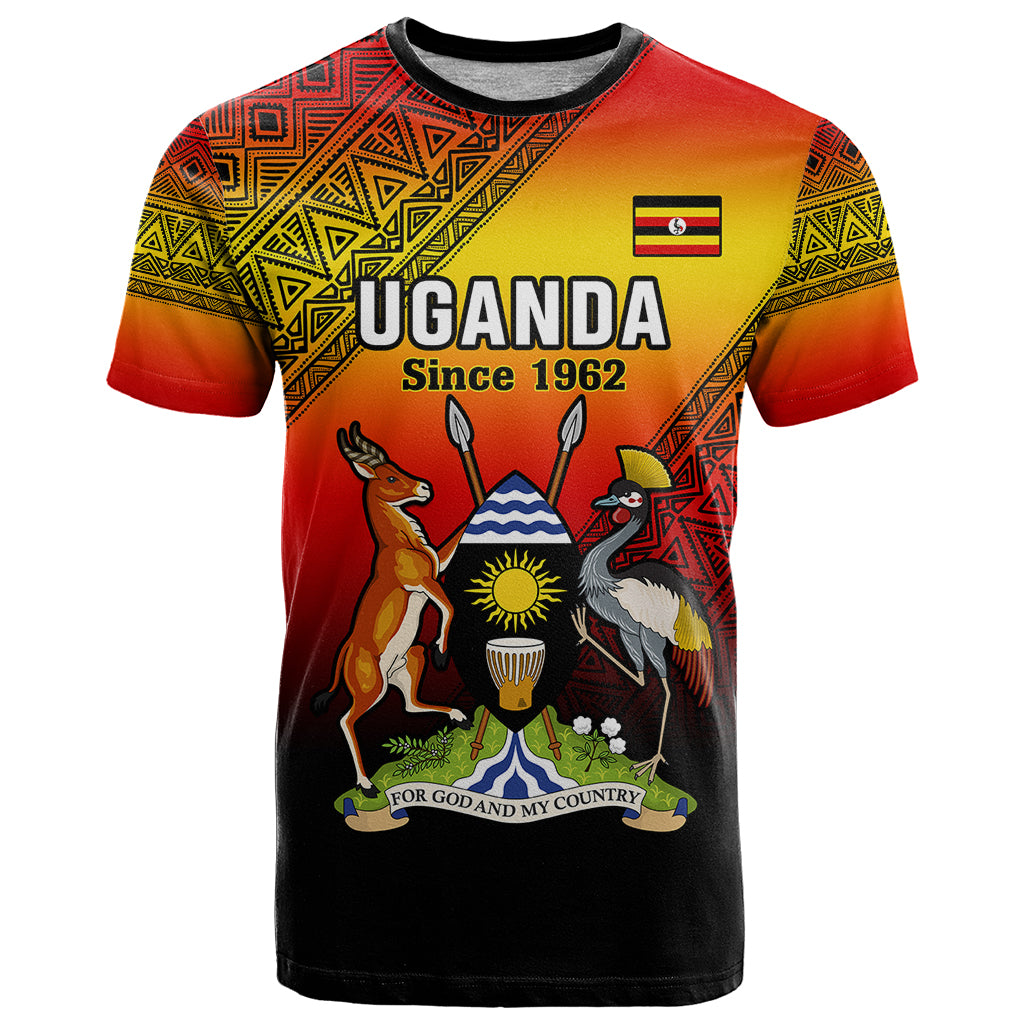 Personalised Uganda Independence Day T Shirt Jamhuri ya Uganda Happy 61st Anniversary - Wonder Print Shop