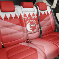 Custom Bahrain Football Back Car Seat Cover Muharabi Dilmun Sporty Style - Wonder Print Shop
