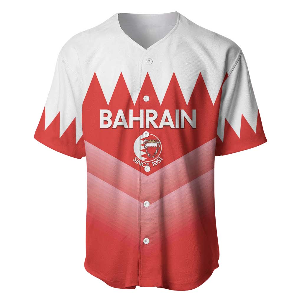 Custom Bahrain Football Baseball Jersey Muharabi Dilmun Sporty Style - Wonder Print Shop