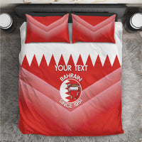 Custom Bahrain Football Bedding Set Muharabi Dilmun Sporty Style - Wonder Print Shop