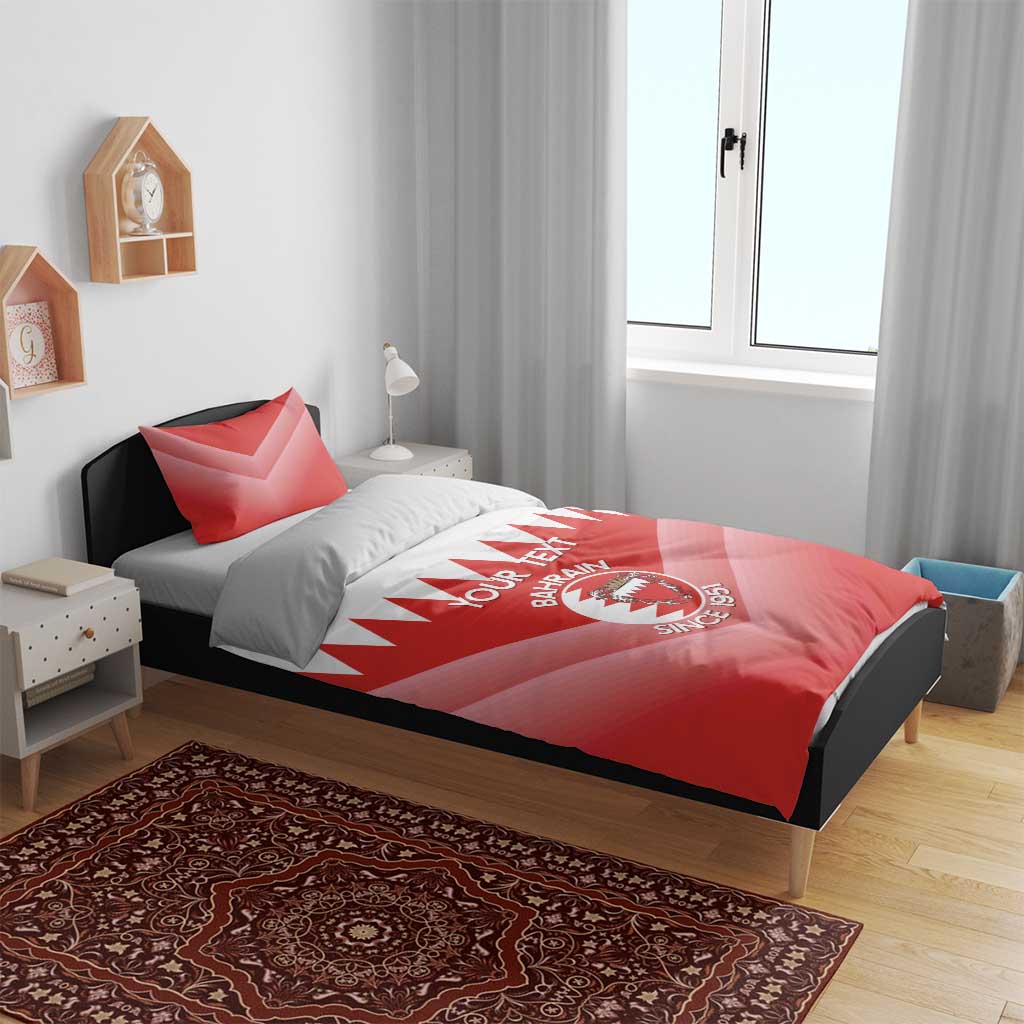 Custom Bahrain Football Bedding Set Muharabi Dilmun Sporty Style - Wonder Print Shop