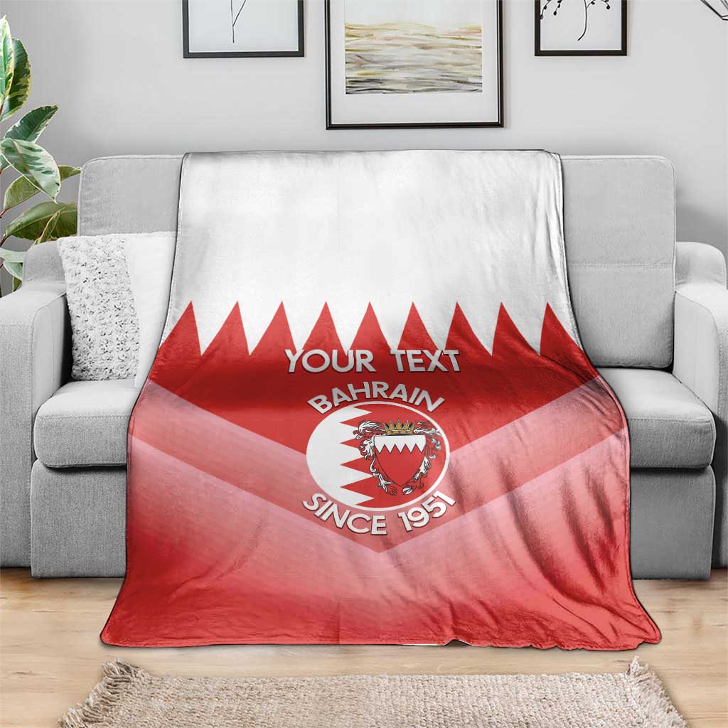 Custom Bahrain Football Blanket Muharabi Dilmun Sporty Style