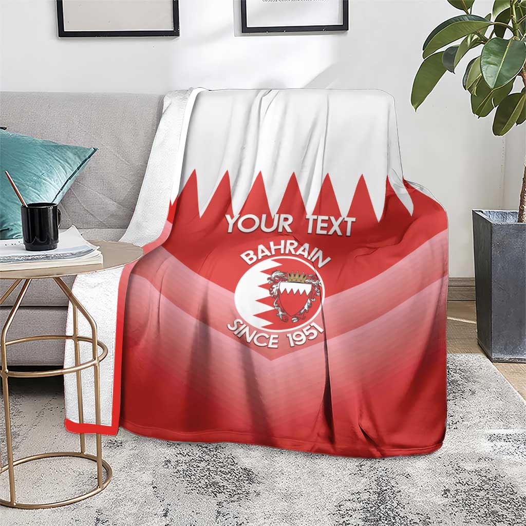 Custom Bahrain Football Blanket Muharabi Dilmun Sporty Style