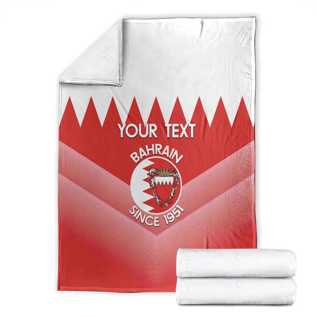 Custom Bahrain Football Blanket Muharabi Dilmun Sporty Style