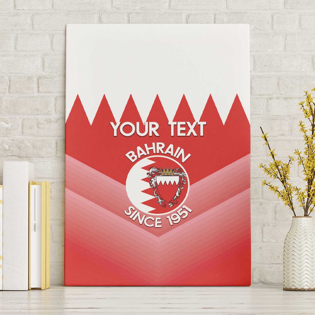 Custom Bahrain Football Canvas Wall Art Muharabi Dilmun Sporty Style - Wonder Print Shop