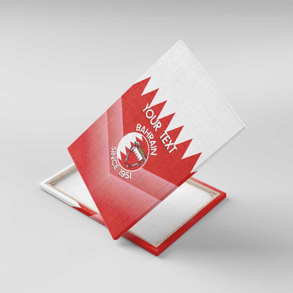 Custom Bahrain Football Canvas Wall Art Muharabi Dilmun Sporty Style - Wonder Print Shop
