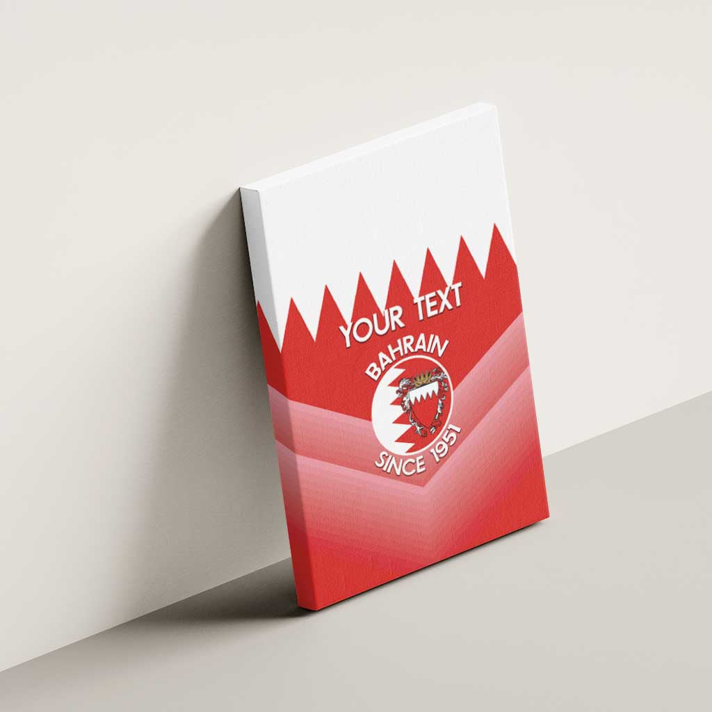 Custom Bahrain Football Canvas Wall Art Muharabi Dilmun Sporty Style - Wonder Print Shop