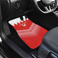 Custom Bahrain Football Car Mats Muharabi Dilmun Sporty Style - Wonder Print Shop