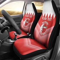 Custom Bahrain Football Car Seat Cover Muharabi Dilmun Sporty Style - Wonder Print Shop