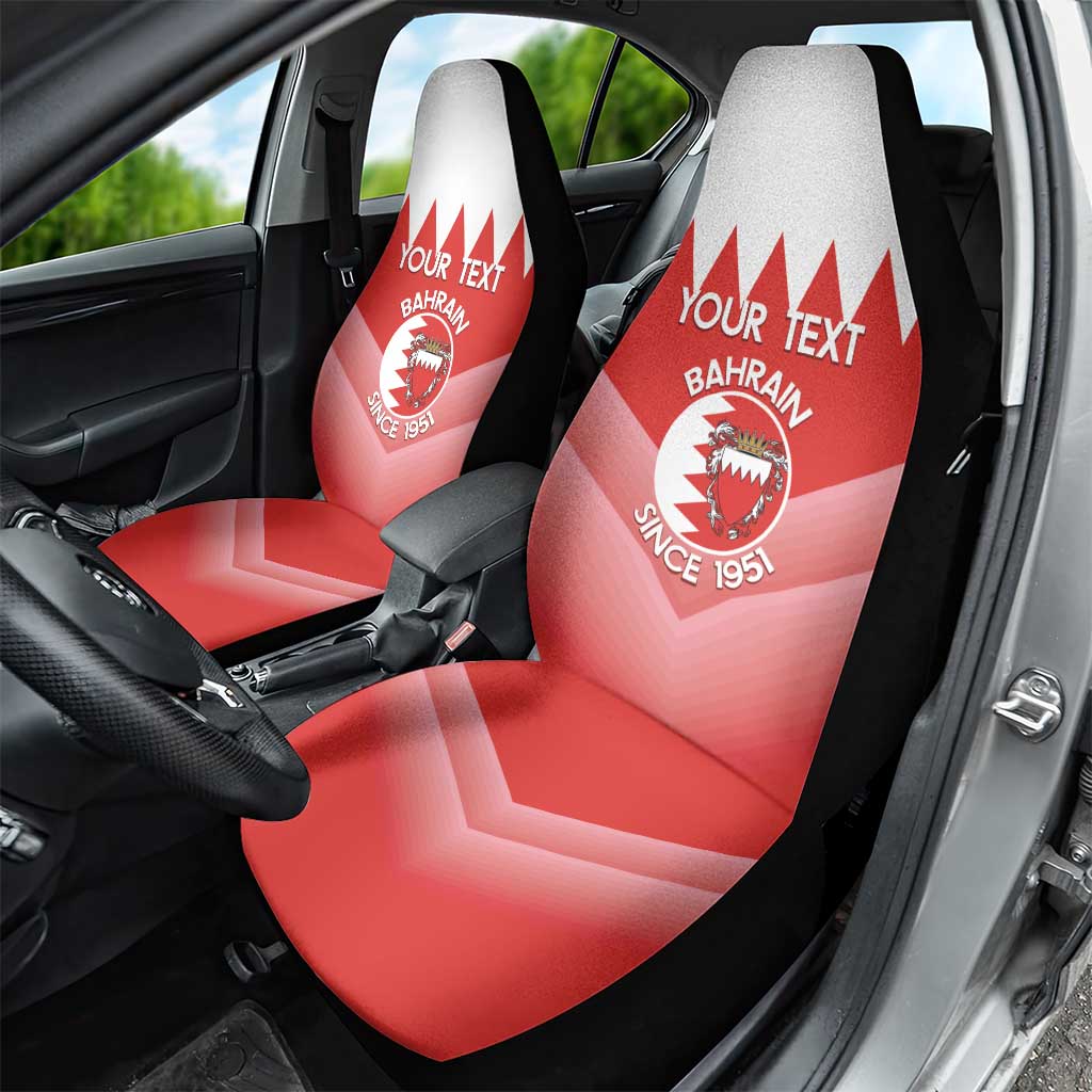 Custom Bahrain Football Car Seat Cover Muharabi Dilmun Sporty Style - Wonder Print Shop