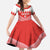 Custom Bahrain Football Family Matching Mermaid Dress and Hawaiian Shirt Muharabi Dilmun Sporty Style - Wonder Print Shop