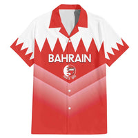 Custom Bahrain Football Family Matching Mermaid Dress and Hawaiian Shirt Muharabi Dilmun Sporty Style - Wonder Print Shop