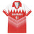 Custom Bahrain Football Family Matching Mermaid Dress and Hawaiian Shirt Muharabi Dilmun Sporty Style - Wonder Print Shop