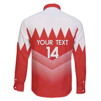 Custom Bahrain Football Family Matching Mermaid Dress and Hawaiian Shirt Muharabi Dilmun Sporty Style - Wonder Print Shop