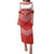 Custom Bahrain Football Family Matching Puletasi and Hawaiian Shirt Muharabi Dilmun Sporty Style - Wonder Print Shop