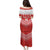 Custom Bahrain Football Family Matching Puletasi and Hawaiian Shirt Muharabi Dilmun Sporty Style - Wonder Print Shop