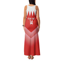 Custom Bahrain Football Family Matching Tank Maxi Dress and Hawaiian Shirt Muharabi Dilmun Sporty Style - Wonder Print Shop