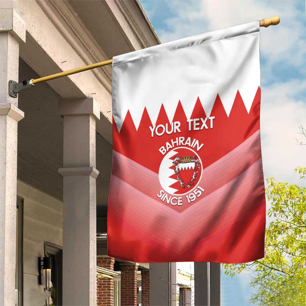 Custom Bahrain Football Garden Flag Muharabi Dilmun Sporty Style - Wonder Print Shop