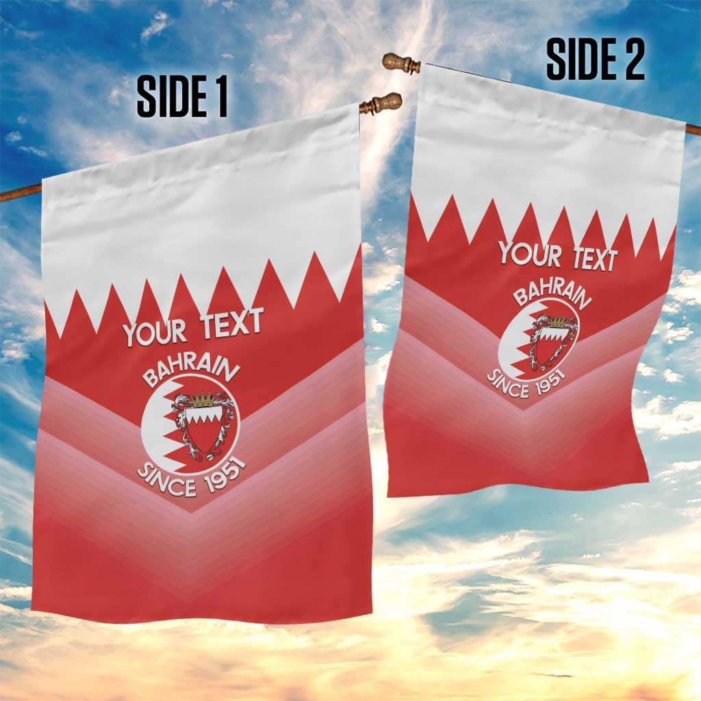 Custom Bahrain Football Garden Flag Muharabi Dilmun Sporty Style - Wonder Print Shop