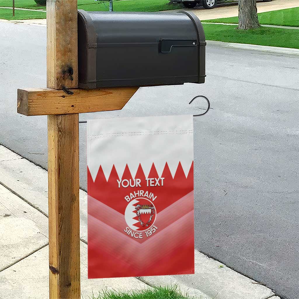 Custom Bahrain Football Garden Flag Muharabi Dilmun Sporty Style - Wonder Print Shop