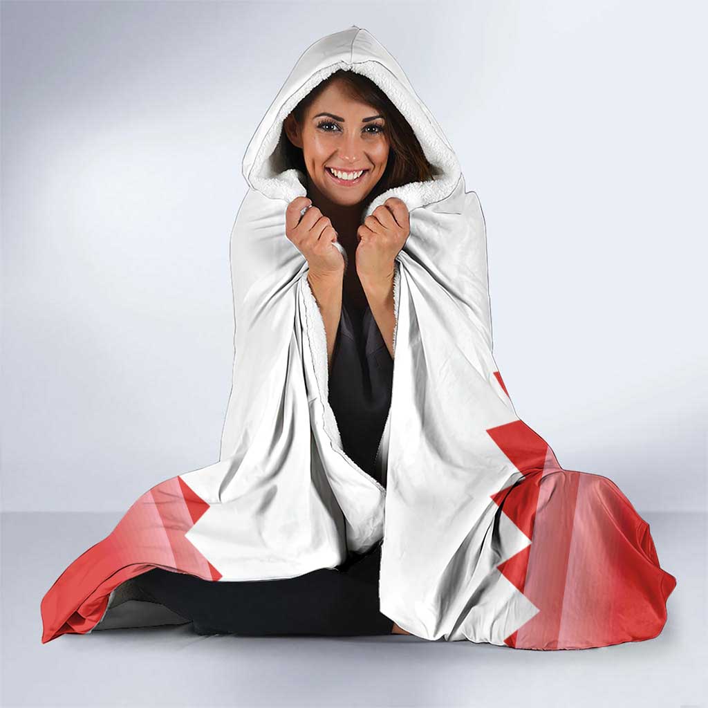Custom Bahrain Football Hooded Blanket Muharabi Dilmun Sporty Style