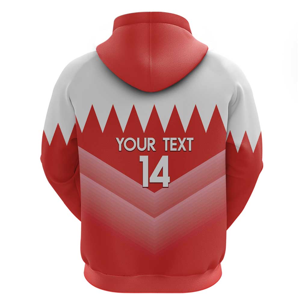 Custom Bahrain Football Hoodie Muharabi Dilmun Sporty Style - Wonder Print Shop