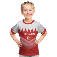Custom Bahrain Football Kid T Shirt Muharabi Dilmun Sporty Style - Wonder Print Shop