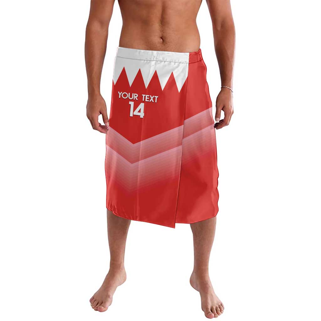 Custom Bahrain Football Lavalava Muharabi Dilmun Sporty Style - Wonder Print Shop
