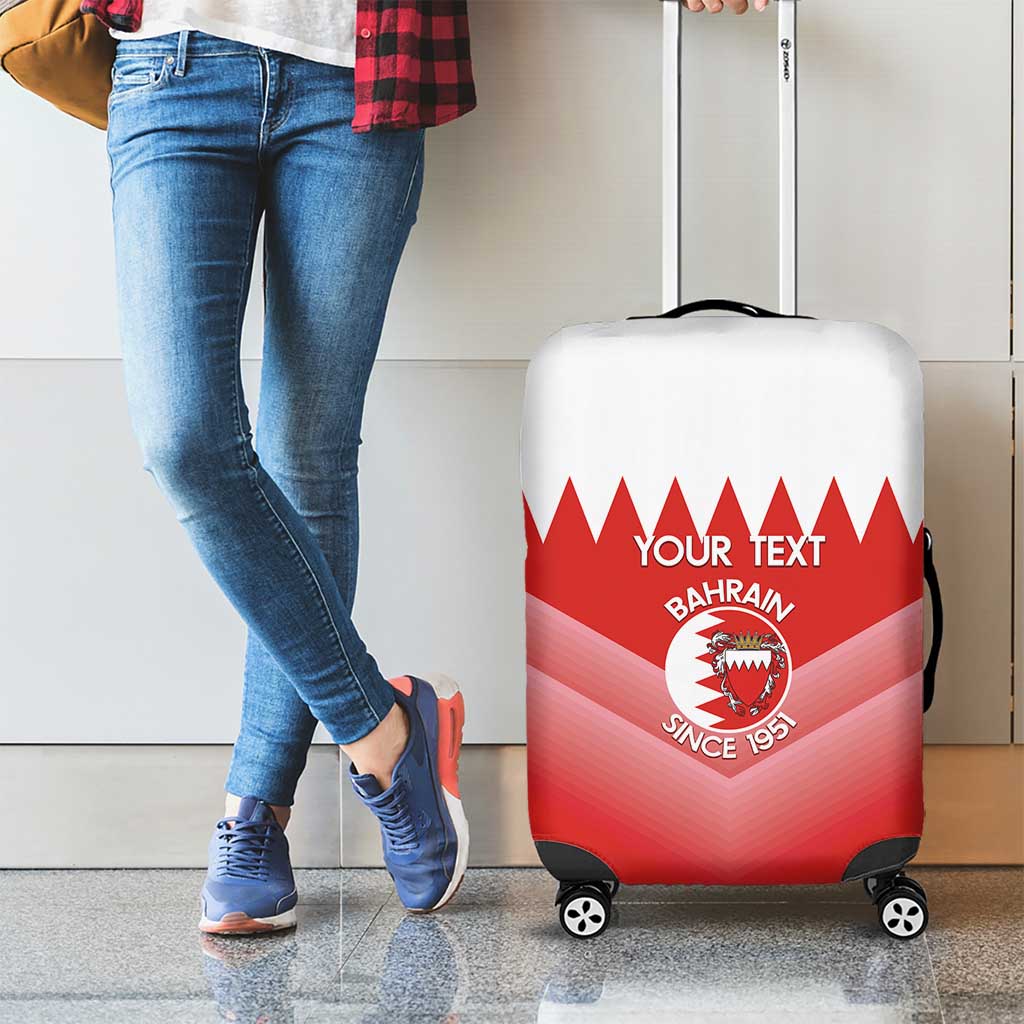 Custom Bahrain Football Luggage Cover Muharabi Dilmun Sporty Style - Wonder Print Shop