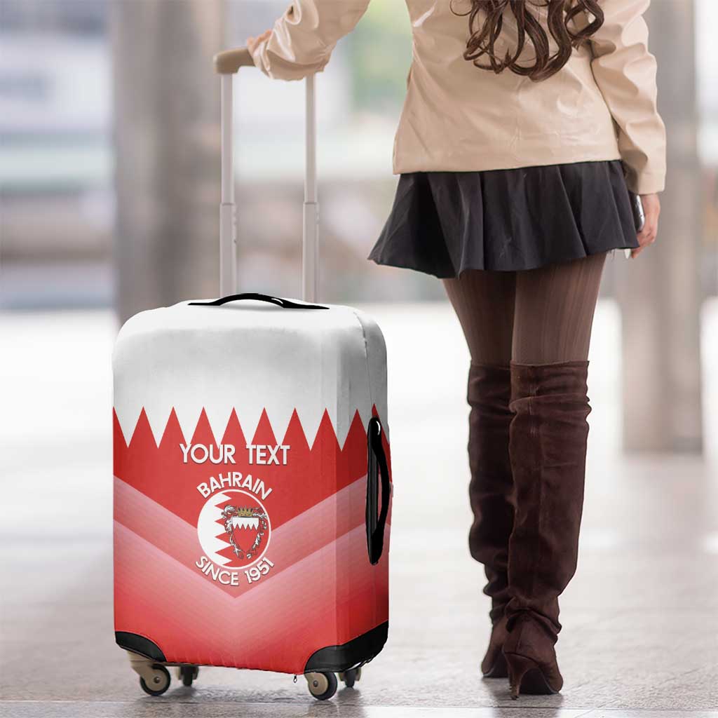 Custom Bahrain Football Luggage Cover Muharabi Dilmun Sporty Style - Wonder Print Shop