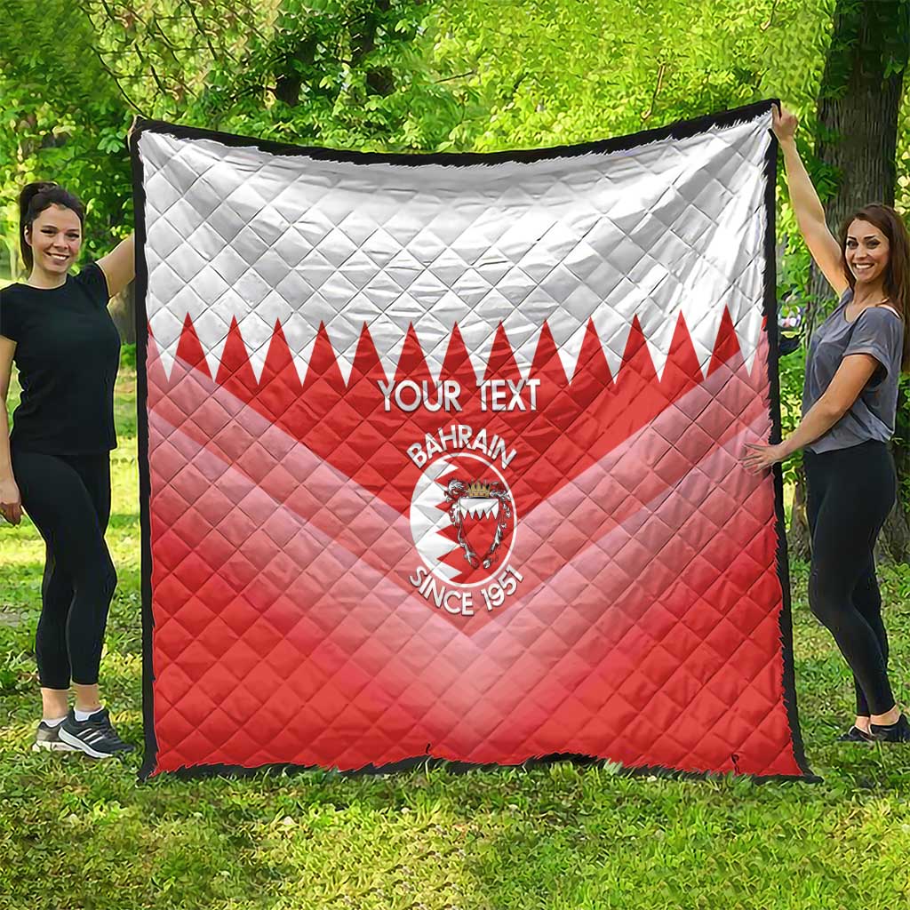 Custom Bahrain Football Quilt Muharabi Dilmun Sporty Style - Wonder Print Shop