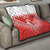 Custom Bahrain Football Quilt Muharabi Dilmun Sporty Style - Wonder Print Shop