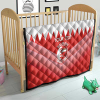 Custom Bahrain Football Quilt Muharabi Dilmun Sporty Style - Wonder Print Shop