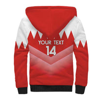 Custom Bahrain Football Sherpa Hoodie Muharabi Dilmun Sporty Style - Wonder Print Shop