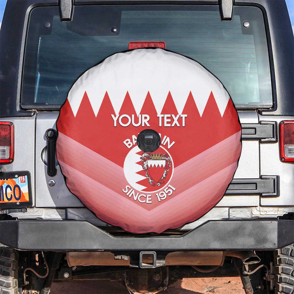 Custom Bahrain Football Spare Tire Cover Muharabi Dilmun Sporty Style - Wonder Print Shop