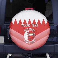 Custom Bahrain Football Spare Tire Cover Muharabi Dilmun Sporty Style - Wonder Print Shop
