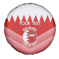 Custom Bahrain Football Spare Tire Cover Muharabi Dilmun Sporty Style - Wonder Print Shop