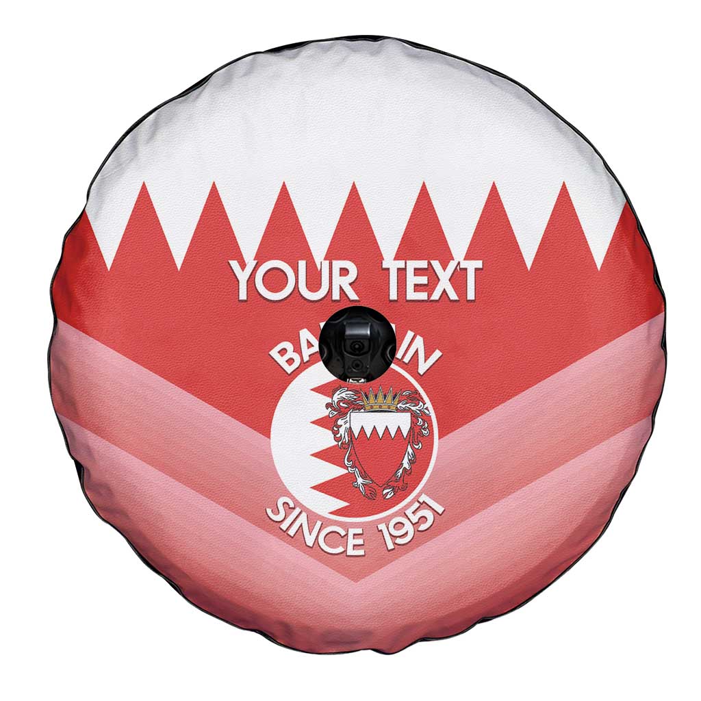 Custom Bahrain Football Spare Tire Cover Muharabi Dilmun Sporty Style - Wonder Print Shop