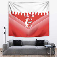 Custom Bahrain Football Tapestry Muharabi Dilmun Sporty Style - Wonder Print Shop