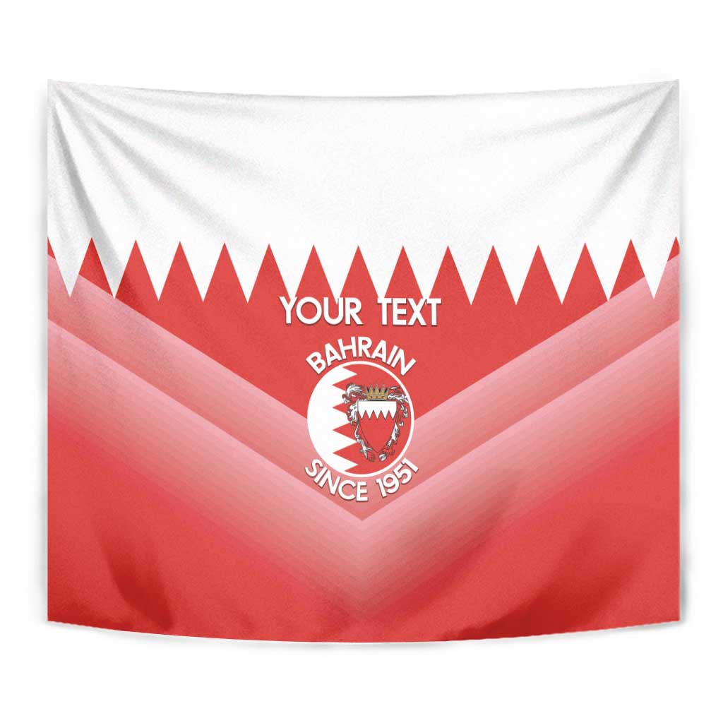 Custom Bahrain Football Tapestry Muharabi Dilmun Sporty Style - Wonder Print Shop