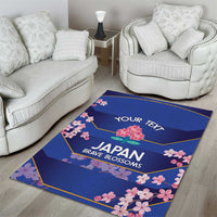 Custom Japan Rugby Area Rug Go Brave Blossoms - Wonder Print Shop