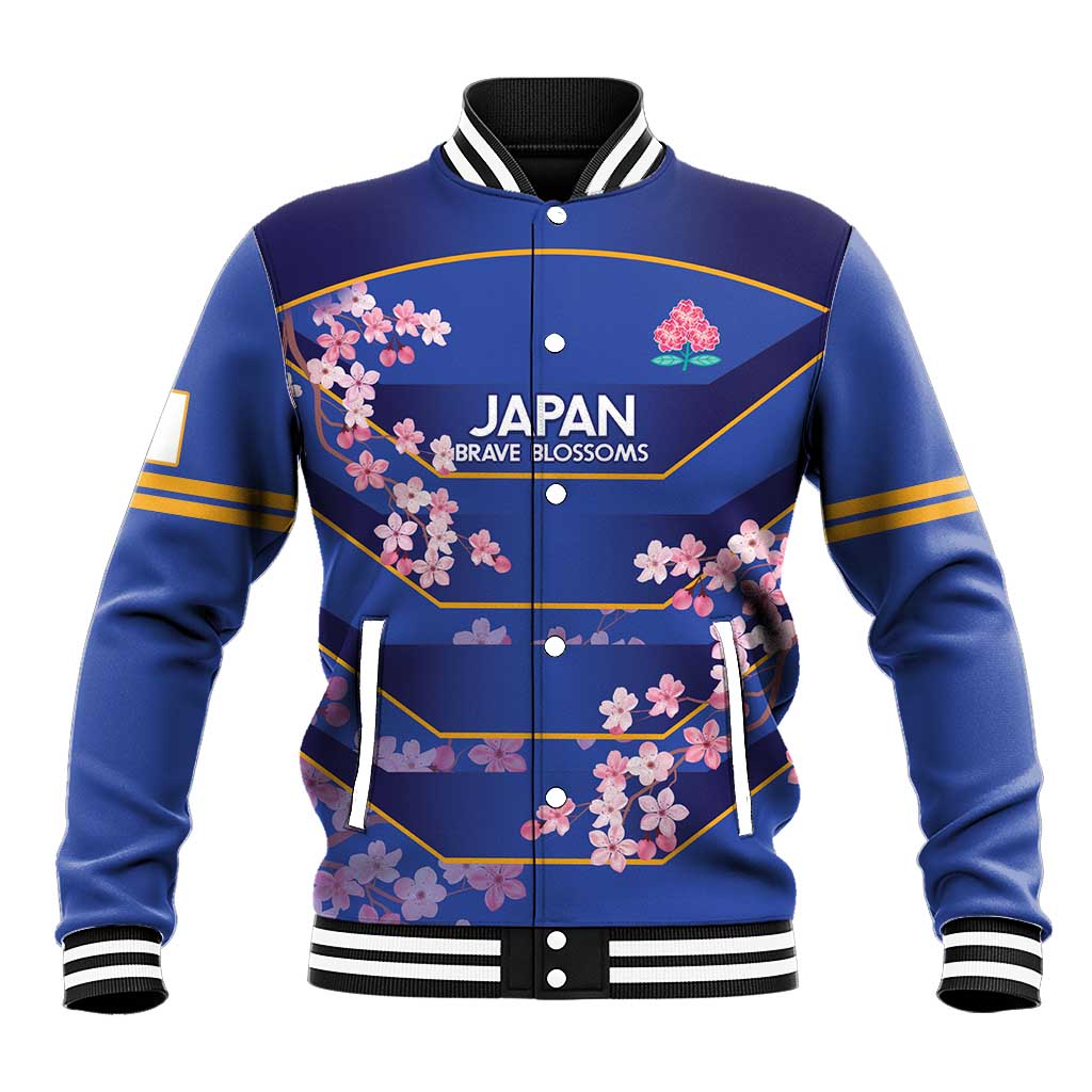 Custom Japan Rugby Baseball Jacket Go Brave Blossoms - Wonder Print Shop