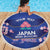Custom Japan Rugby Beach Blanket Go Brave Blossoms - Wonder Print Shop