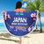 Custom Japan Rugby Beach Blanket Go Brave Blossoms - Wonder Print Shop