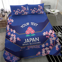 Custom Japan Rugby Bedding Set Go Brave Blossoms - Wonder Print Shop