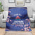 Custom Japan Rugby Blanket Go Brave Blossoms