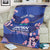 Custom Japan Rugby Blanket Go Brave Blossoms